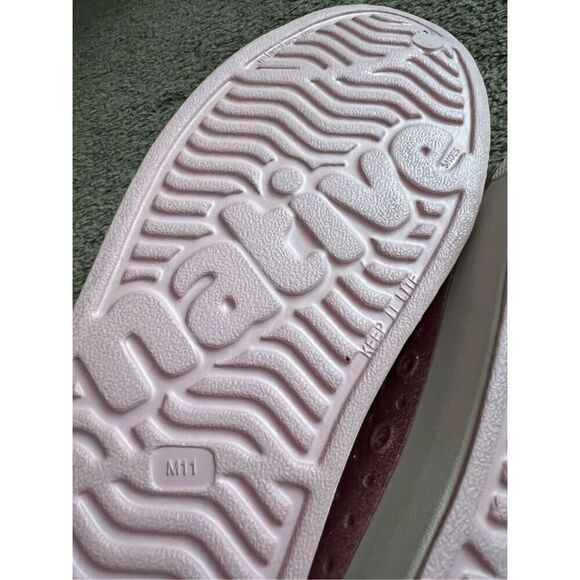 Native Shoes Jefferson Bling Pink Sparkly Shoes Size M11 - Picture 13 of 15